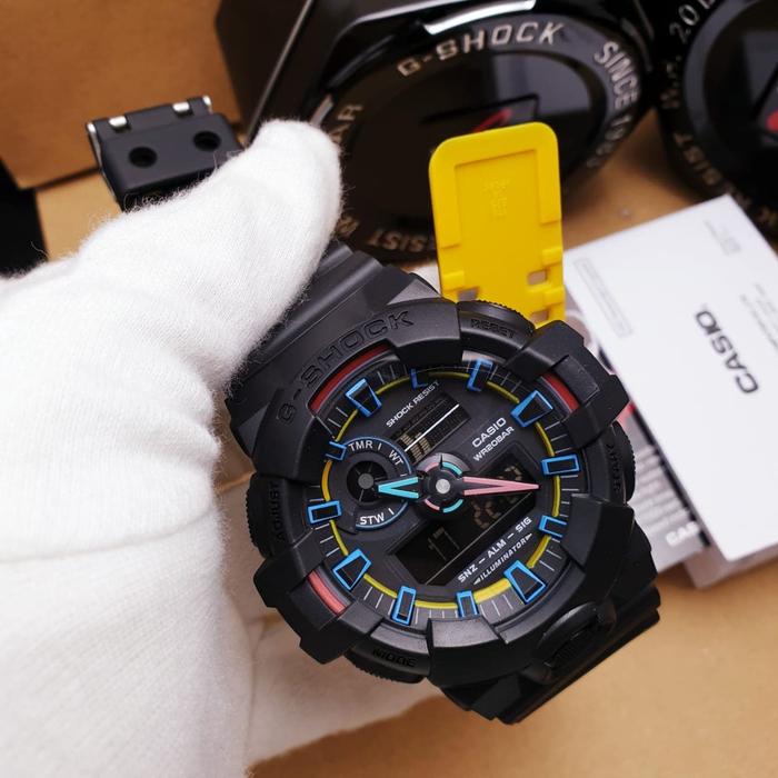 Jam Tangan Pria Casio G S H O C K GA-700SE-1A9 GA-700 Tron Legacy Rubber