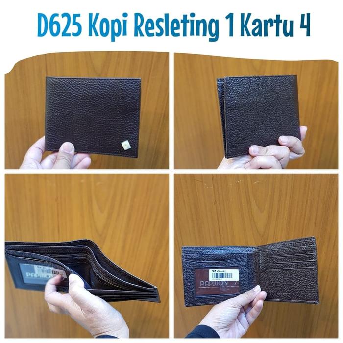 Dompet Kulit Papillon Original D625 Kopi Cowok Pria