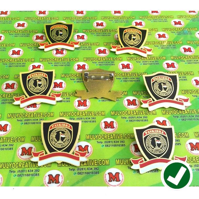 Lencana Paskibra Merah Putih - Pin Paskibra Sekolah Custom Murah