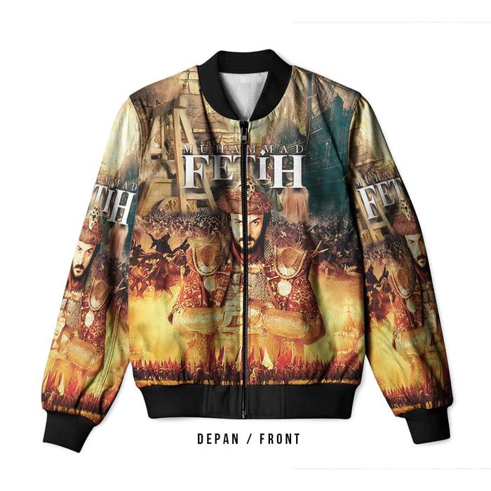 Jaket Bomber Printing Pria MUHAMMAD AL FATIH Printed Sublimation