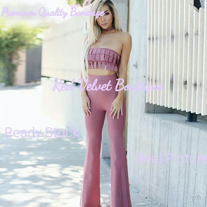 Mauve Pink Post-It Jumpsuit Premium Bodysuit Sexy IMPORT