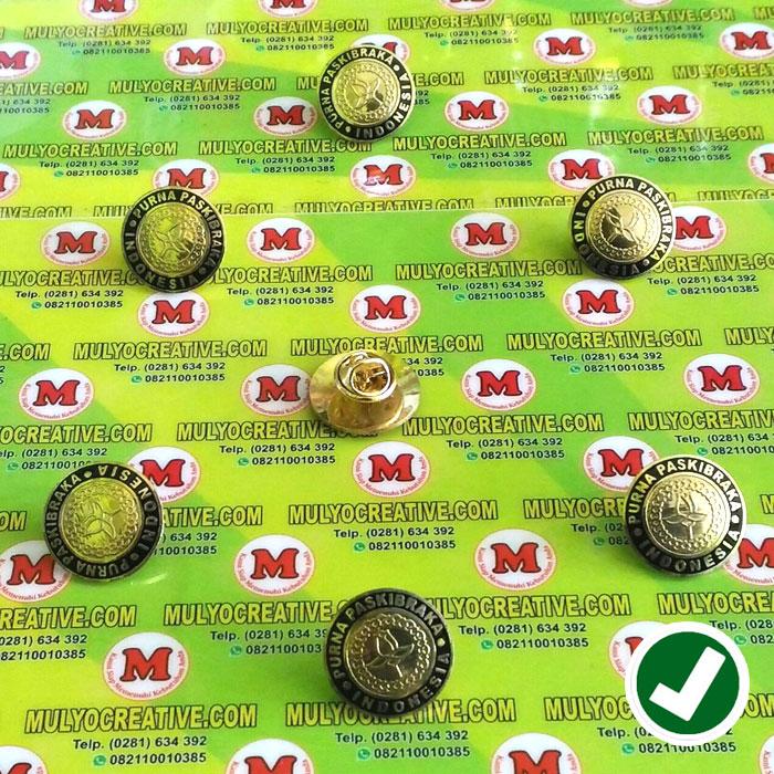 Pin Purna Paskibraka - Lencana Pin Paskibra Model Bulat Custom Murah