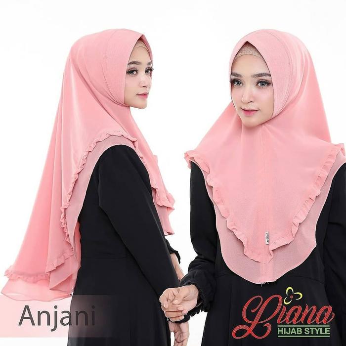 Hijab Jilbab Khimar Syari Mini Penguin Rempel 2 Layer ANJANI