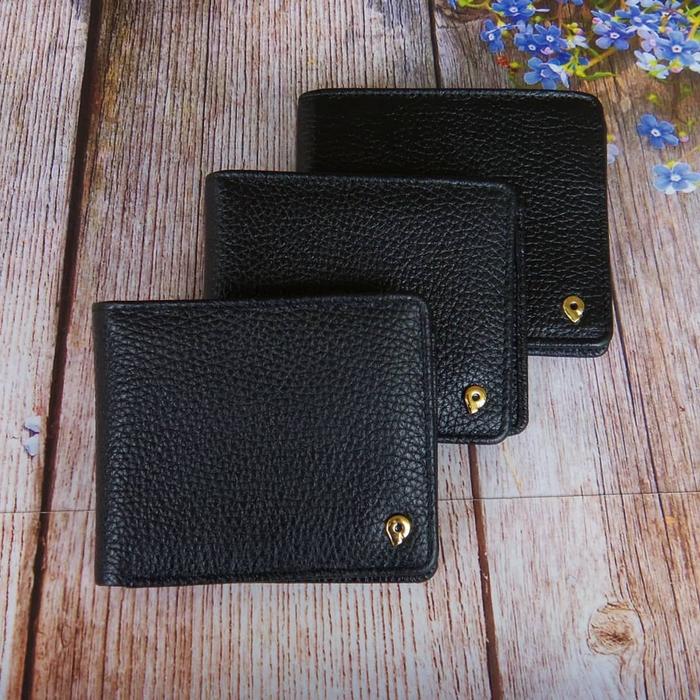 Dompet Kulit Papillon Original D653 Hitam Cowok Pria