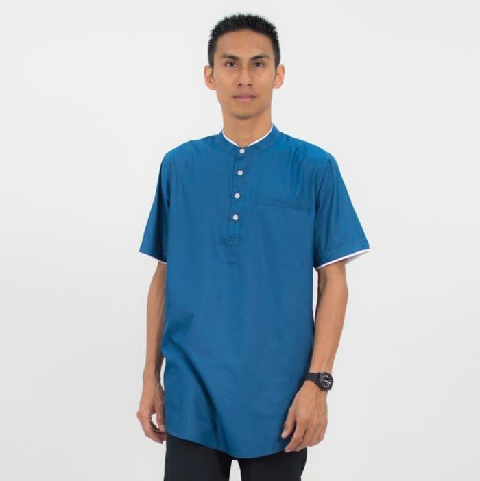 Jamal Al-Isra Baju Koko Kurta Lengan Pendek Busana Muslim