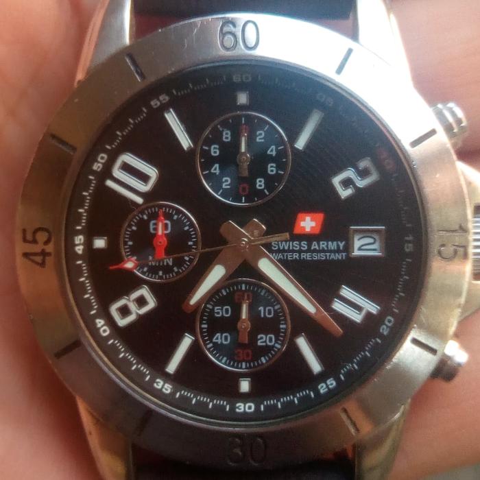 jam tangan swiss army crono original