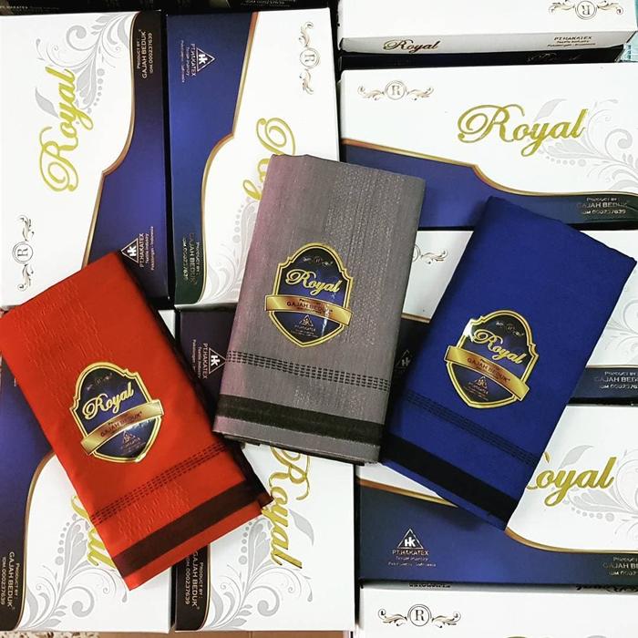 Sarung Gajah Beduk Royal Polos Warna Dobby