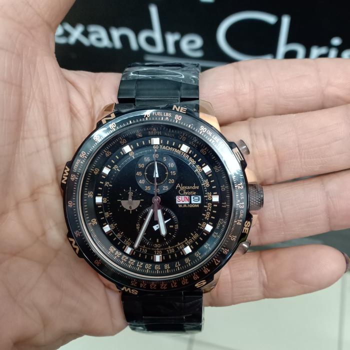 ALEXANDRE CHRISTIE AC6476 / AC 6476 MC ROSEGOLD BLACK MAN