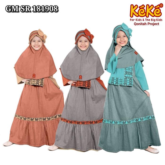 Qonitah Project Gamis Anak Size 1 GM SR 181908 Keke Busana Muslim