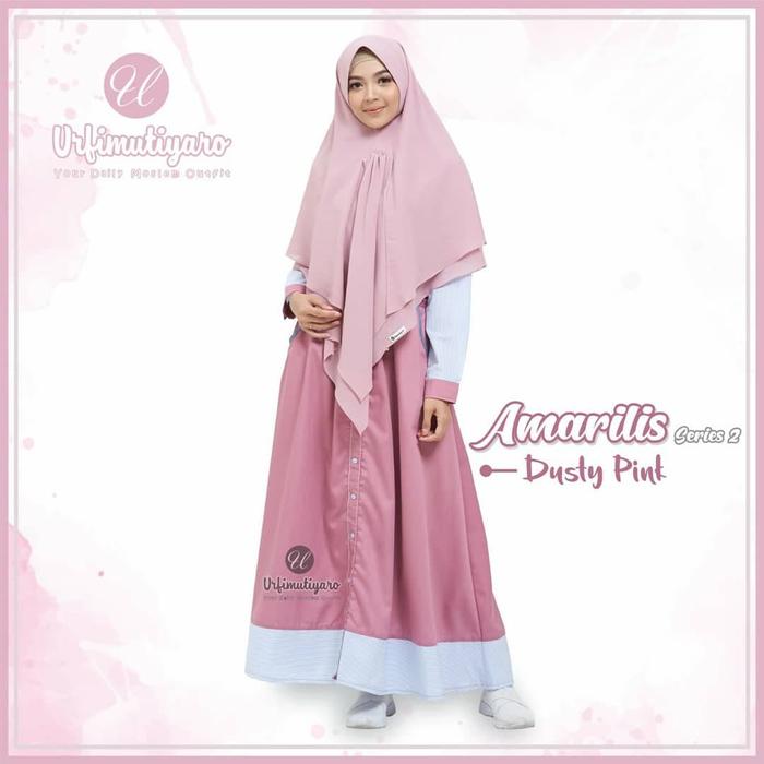 Urfimutiyaro Amarilis Dress DUSTY PINK GAMIS ONLY TOYOBO MUSLIMAH