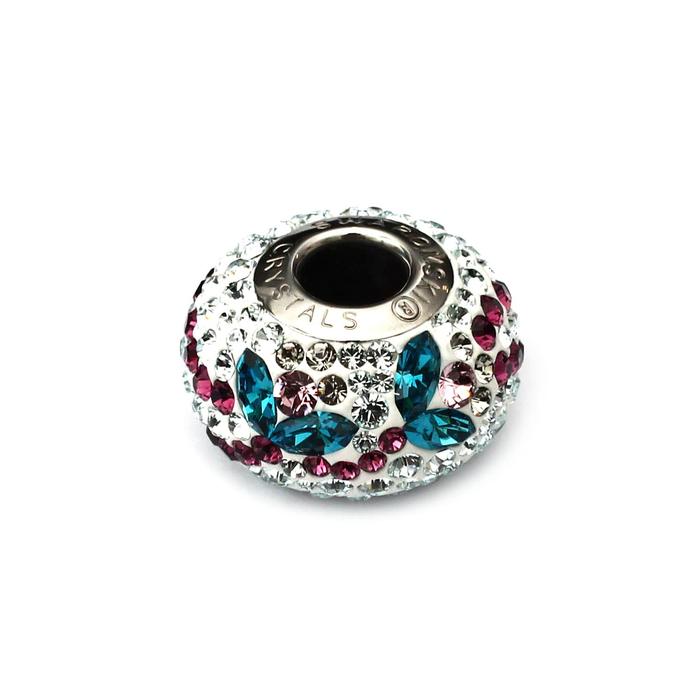 Perhiasan Liontin Kalung Charm Swarovski - Pave Fleur by AR Hestia