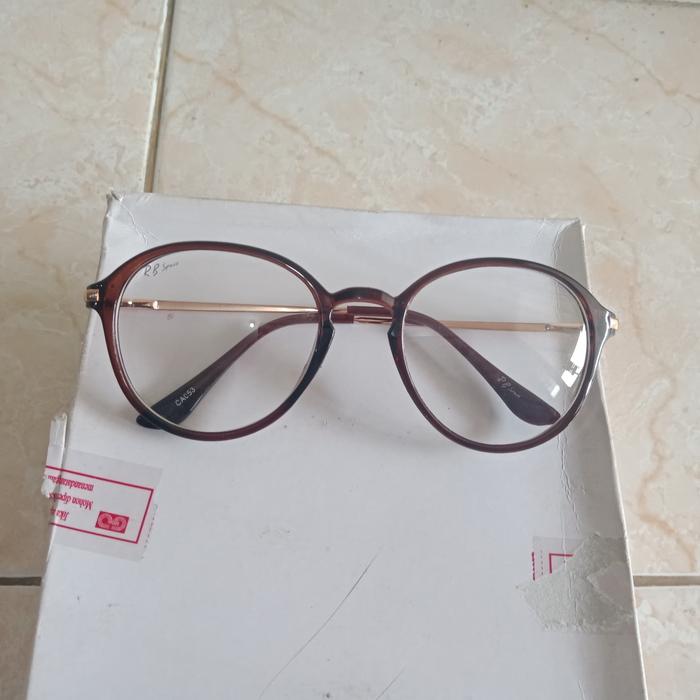 kacamata frame coklat oval CA053