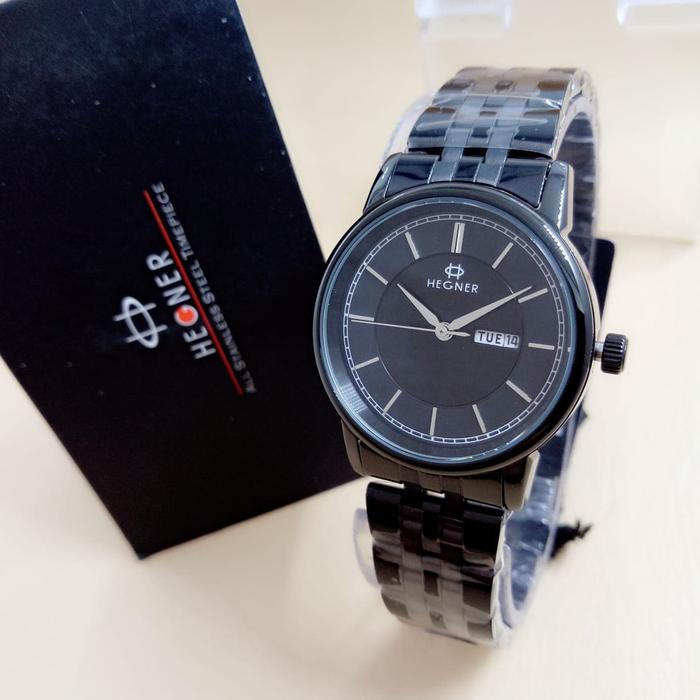 Jam tangan Hegner 5049 Full Black Original Wanita
