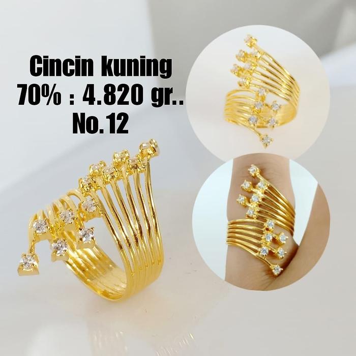 Cincin Emas / Mas Kuning 70% Berat 4.820 Gram No.12..