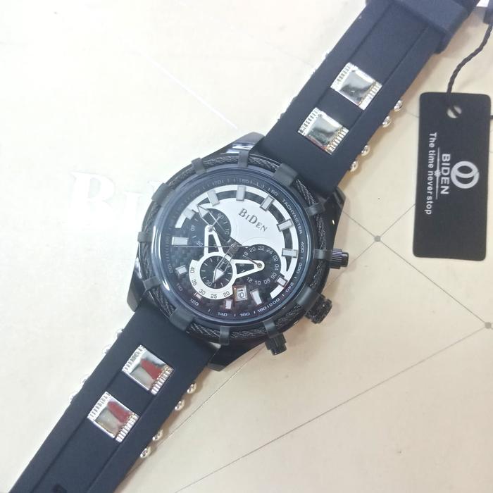 Biden YN0117 - Jam Tangan Pria Original Chronograph - Full Black
