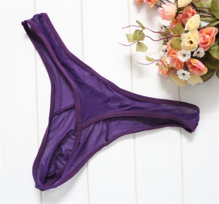 Celana dalam pria Transparan Briefs Underwear Lembut Nyaman G String Cowok Y036 Pendek Dewasa