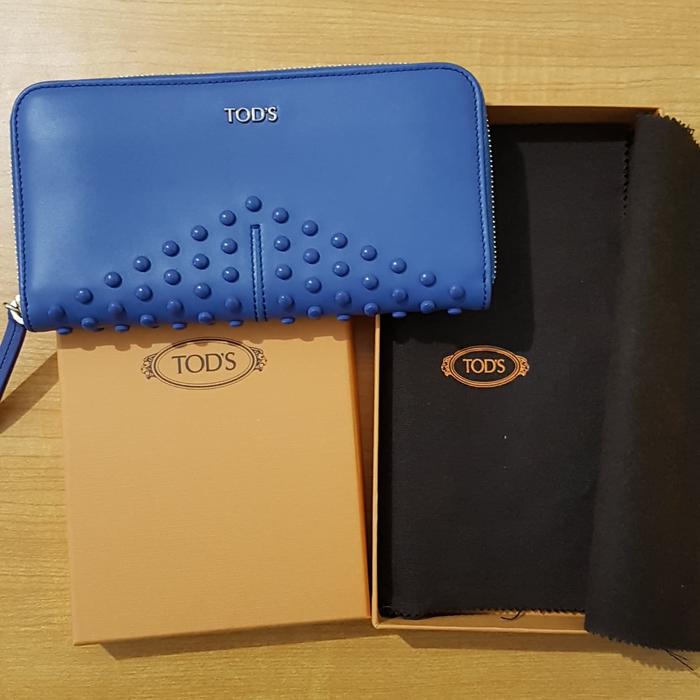 TOD'S Gommini Long Zip Around Wallet Dompet Wanita TODS 100% Original