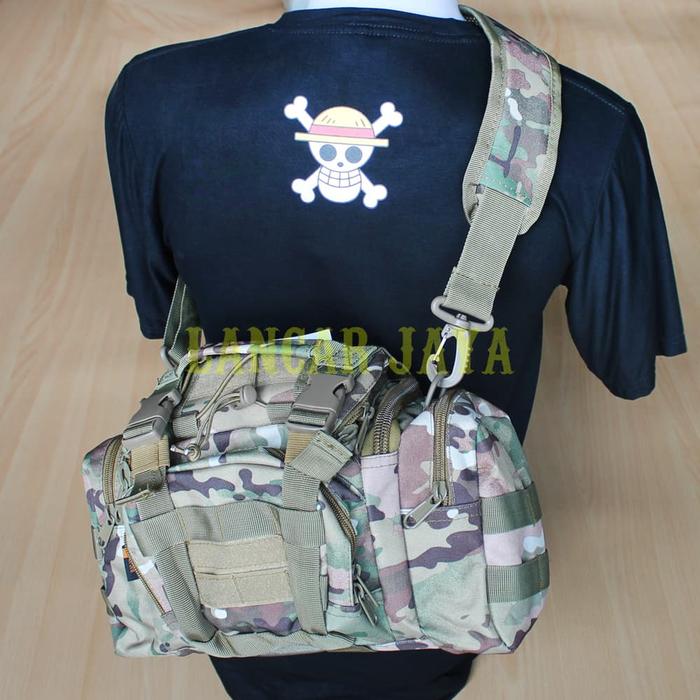 Tas Slempang ARMY Sling Bag Tactical 5.11 Digital Camo Silver Knight