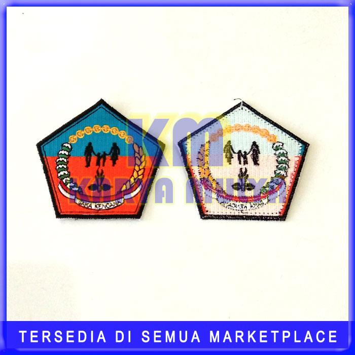 Bordir Kain Logo Saka Kencana - Kain Bordir Logo Model Segi Lima - KM