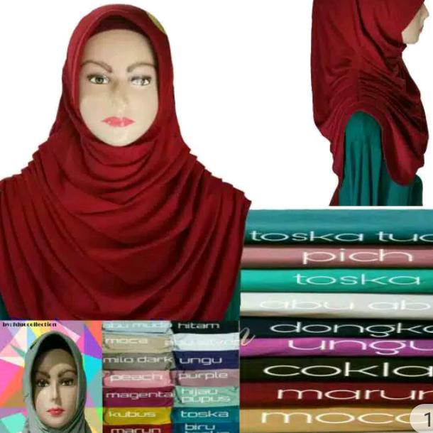 jilbab kerudung instan aneka warna rumana