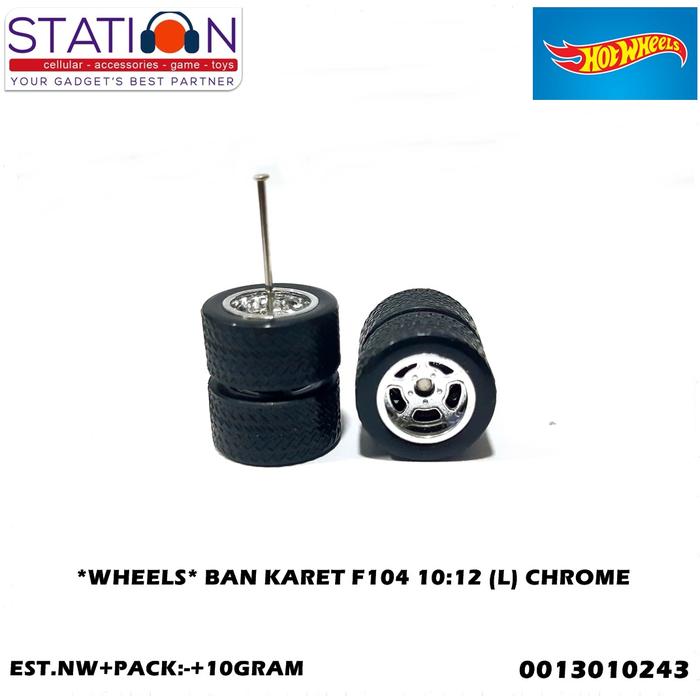 BAN KARET HOT WHEELS F104 10 12 (L) CHROME