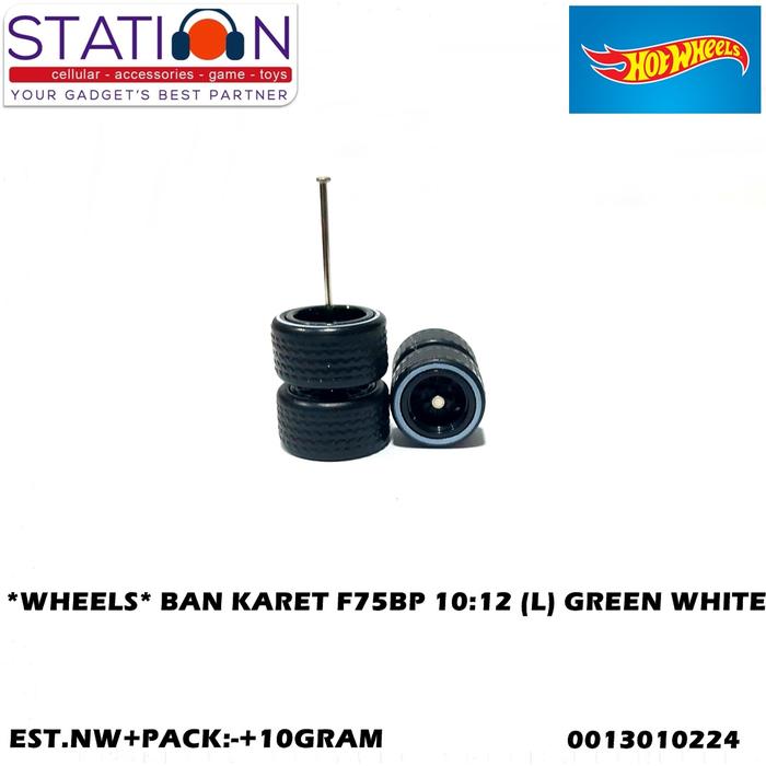 BAN KARET HOT WHEELS F75BP 10 12 (L) GREEN WHITE