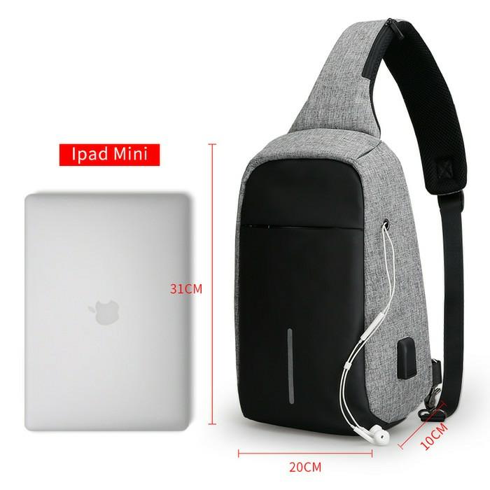 Tas Slempang Pria Anti Maling / Tas Cowok / Tas Slempang Ky Eiger