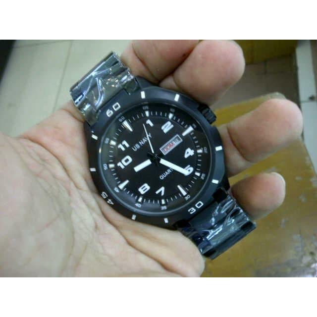US Navy Jam Tangan Pria 72238 Full Black Original