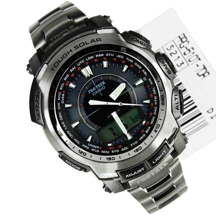 Casio Pro Trek Analog Digital Jam Tangan Pria PRG-550T-7 Original