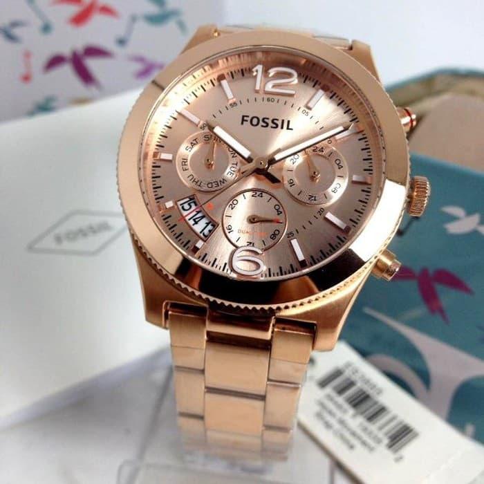 Jam Tangan Wanita Fossil ES3885 & ES 3885 Original Baterai Fulset 38MM