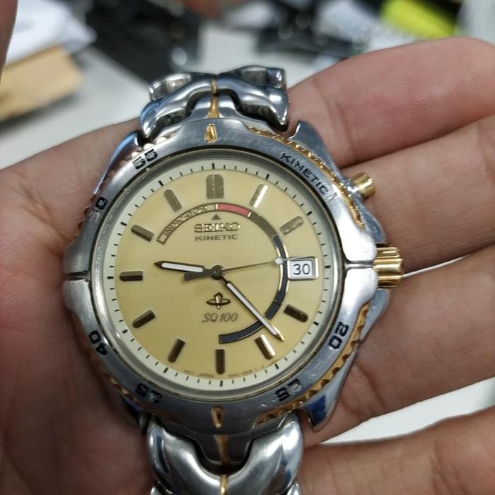 Seiko Kinetic Lume dial 5m42 SQ100