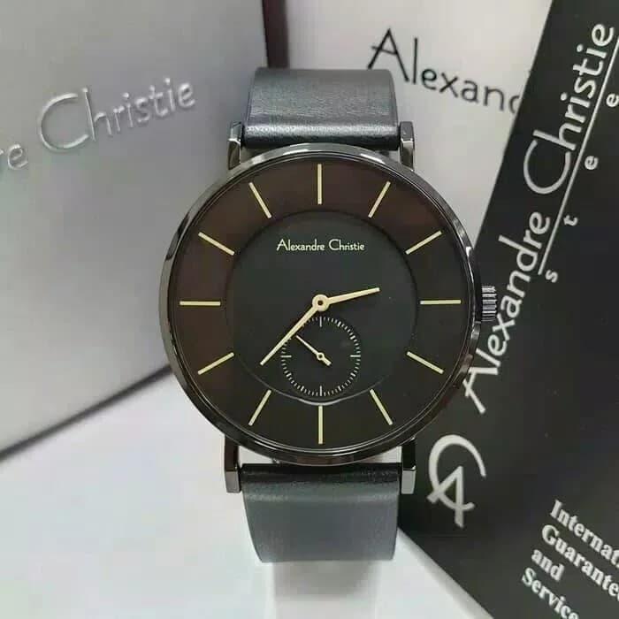 Jam Tangan Pria Alexandre Christie Original AC 8484 Black
