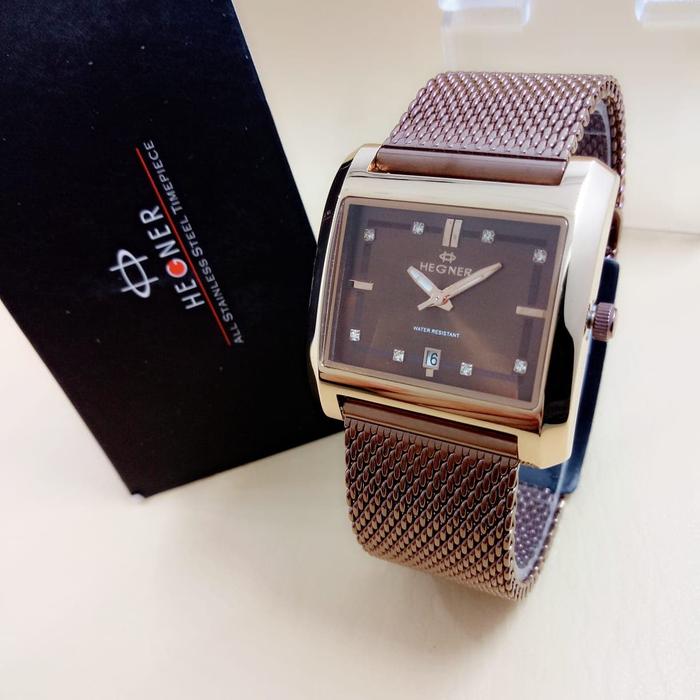 Jam tangan Hegner 423 Brown Original Wanita