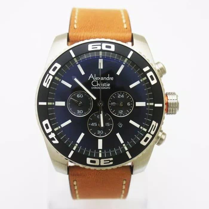 Alexandre Christie 6500MC / AC 6500 MC /AC6500 Silver Tali Light Brown