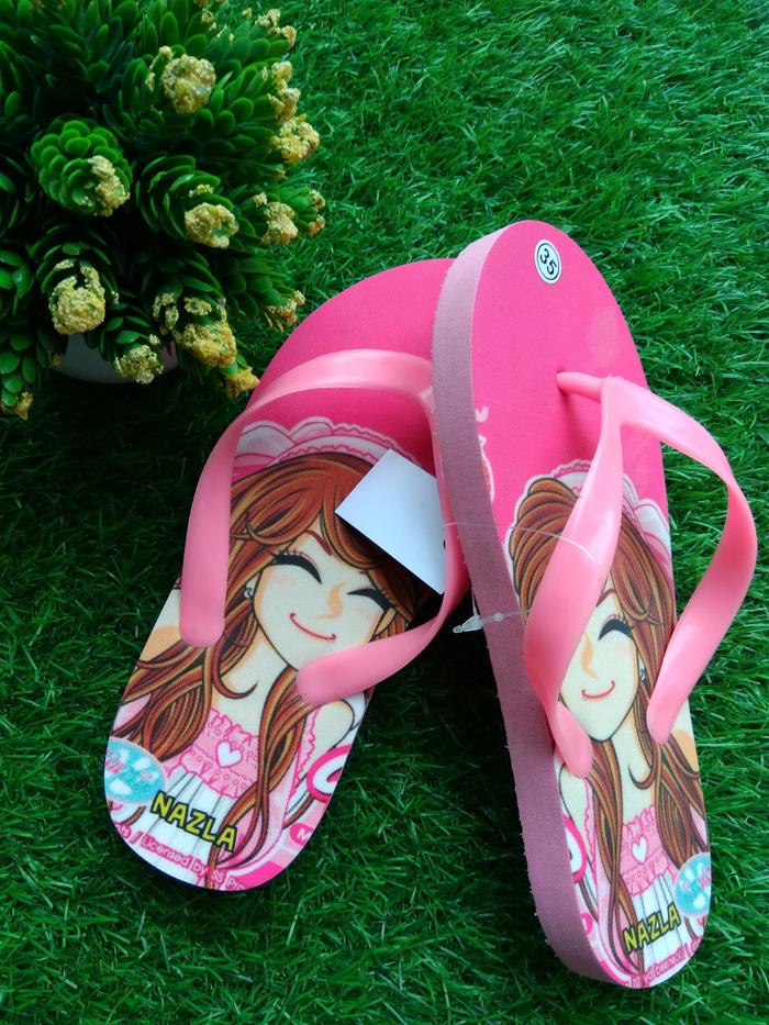 Sandal Jepit Karakter MinMie | Sandal Free Nama Sandal Unik