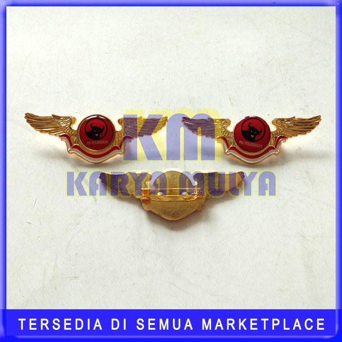 Pin Wing Logo Partai PDIP - Wing Pin Partai PDI Perjuangan - KM
