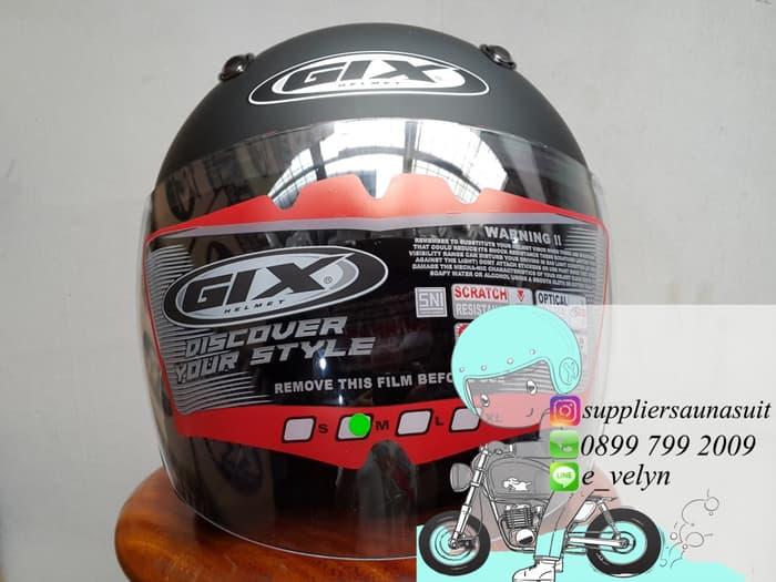Helm Gix Centro Black Doff / Azzuri / Sport Promo