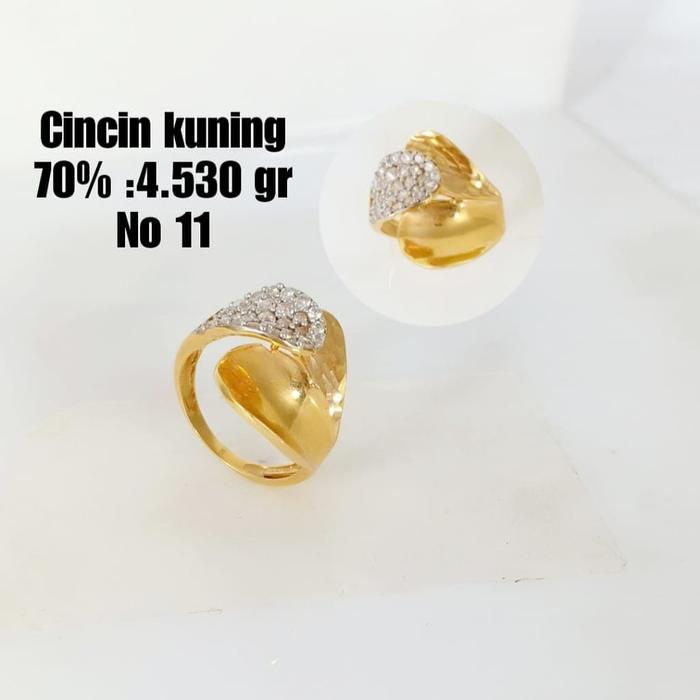 Cincin Emas / Mas Kuning 70% Berat 4.530 Gram No.11..
