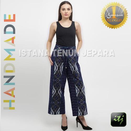Celana Kulot Batik Tenun Blanket Troso Jepara Handmade