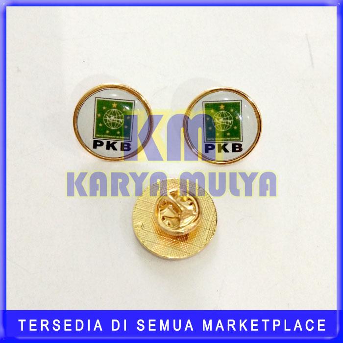 Bross Pin Ukuran 2 Cm Model Bulat Logo Partai PKB - KM
