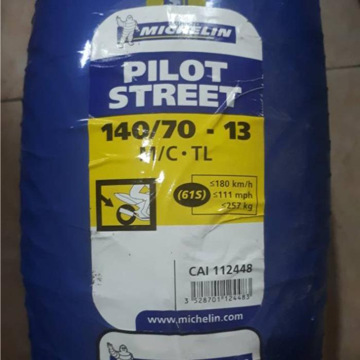 Ban Michelin pilot street 140/70-13 tubeless Michelin 140 70 13