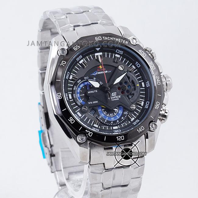 Jam tangan Edifice EF-550RBSP-1A EF-550 EF550 Red Bull Silver ORI BM