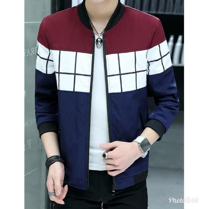 jaket soju navy