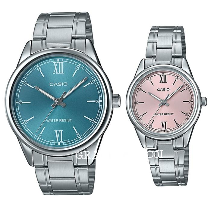 Jam Tangan Casio Couple Mtp-v005d-3b & Ltp-v005d-4b2 original