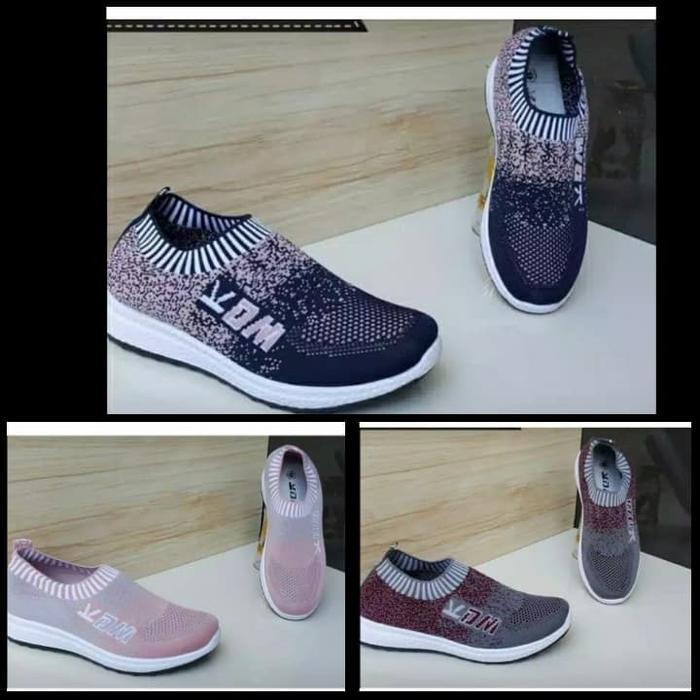 Sepatu Slip On Venom Wanita Pria VDM Sepatu Kets Kasual Cewek Cowok OK