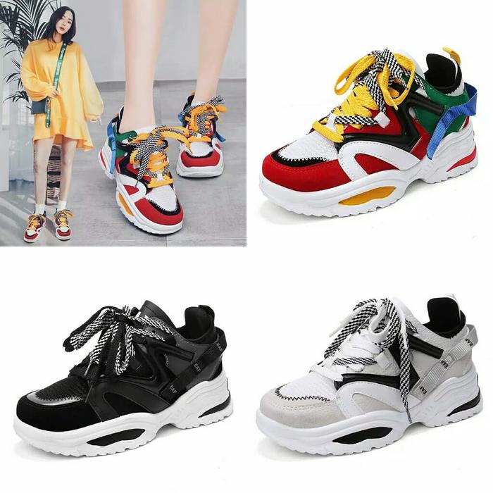 5099 KOREAN FASHION SHOES sepatu sneakers olahraga eaf abo import kpop