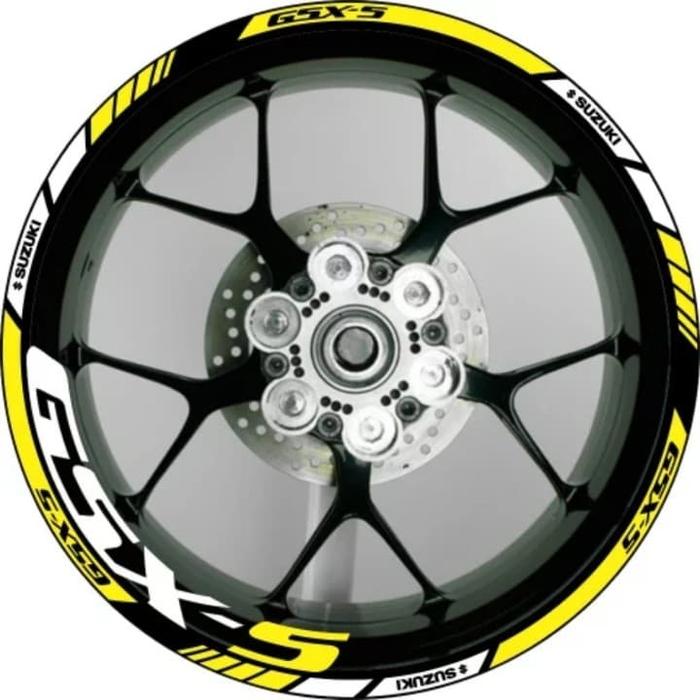 Stiker Velg Motor Suzuki GSX S 150 utk Velg Ring 17.