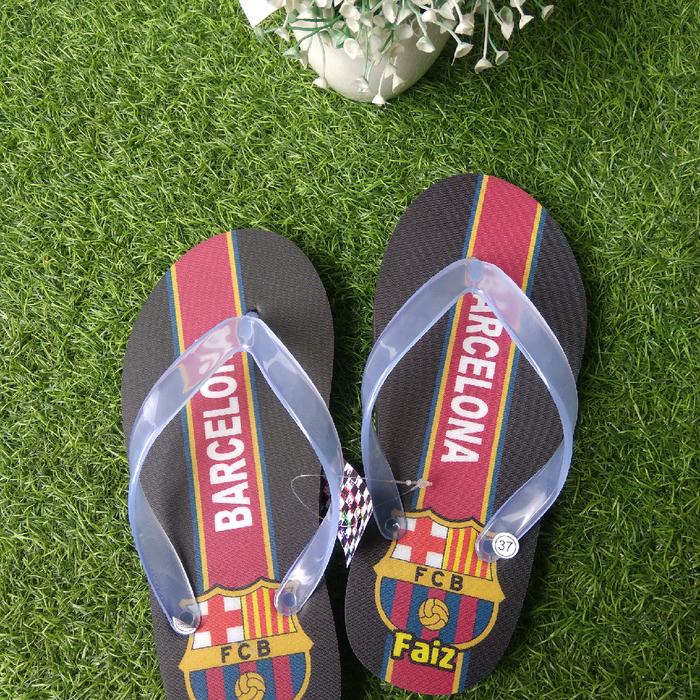 sandal jepit casual anak laki laki club bola | Art KB005 | sandal unik
