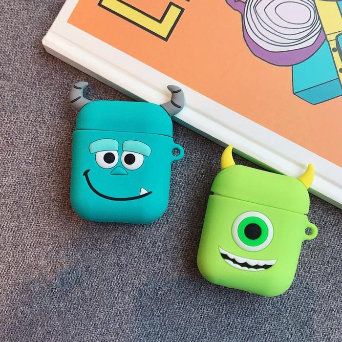 Lucu Kartun Nirkabel Bluetooth Earphone Case untuk Apple Udara Pods Si