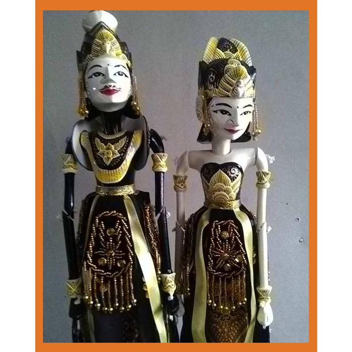 Wayang Golek Couple Batara Kresna + Jembawati
